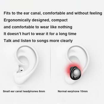 XBOSS PRO 4S  Invisible Earbuds True Wireless Bluetooth Earphones 5
