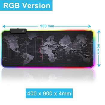 Xboss Gaming Mouse Pad RGB Large Mouse Pad Gamer Big Mouse Mat Computer Mousepad Led Backlight XXL 2  8 