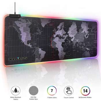 Xboss Gaming Mouse Pad RGB Large Mouse Pad Gamer Big Mouse Mat Computer Mousepad Led Backlight XXL large  1  960x960