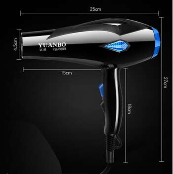 Yuanbo Hair Dryer and Diffuser for Curly Hair 2 Speed 3 Heat Settings Hair Dryer and Brush Set  7  oflu e3