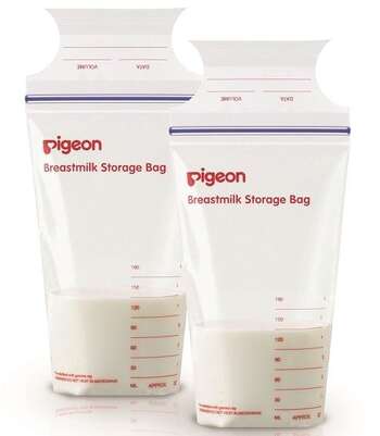 PIGEON - пакеты для заморозки грудного молока, 180 мл х 25 шт