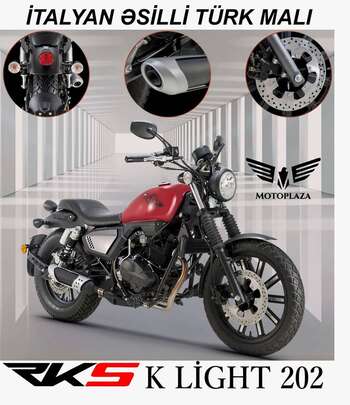 K LiGHT 202 model motosiklet
