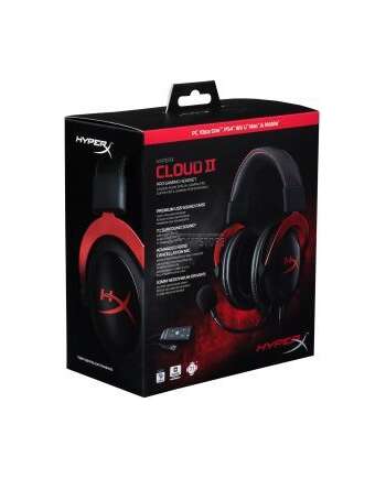 Kingston HyperX Cloud II Gaming Headset for PC & PS4 - RED (KHX-HSCP-RD)