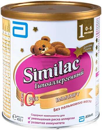 Similac ГА 1 смесь с пребиотиками 0-6мес. 400гр