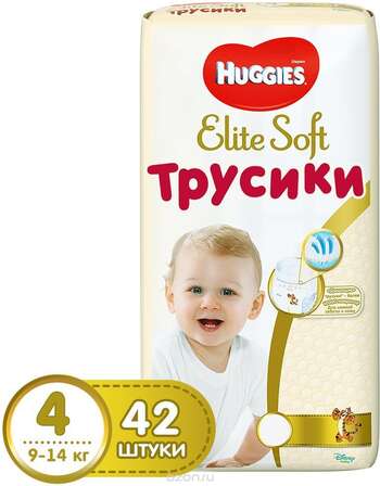 Huggies® Elite Soft Трусики 4 для мальчиков и девочек
