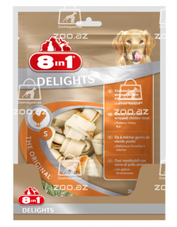 Жевательные кости с куриным мясом внутри для собак от 2 до 27 кг, 6 шт.