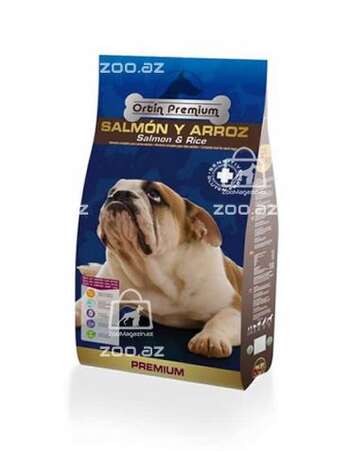 Ortin Premium Salmon Y Arroz сухой корм для взрослых собак с лососем и рисом (целый мешок 15 кг)