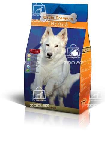 Ortin Premium Energia сухой корм для активных собак с мясом (целый мешок 15 кг)