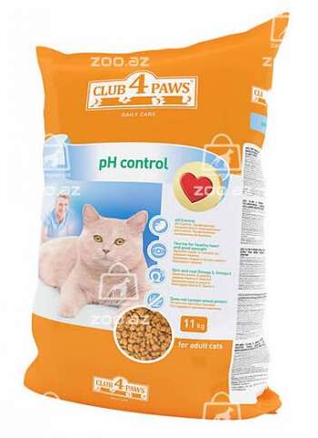 Club 4 paws сухой корм для взрослых кошек поддержка здоровья мочевыделительной системы (целый мешок 11 кг)