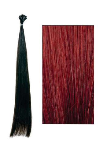 Qaynaq üçün təbii saçlar Remy (Açıq qırmızı sarışın) “Kayextension” – 55sm