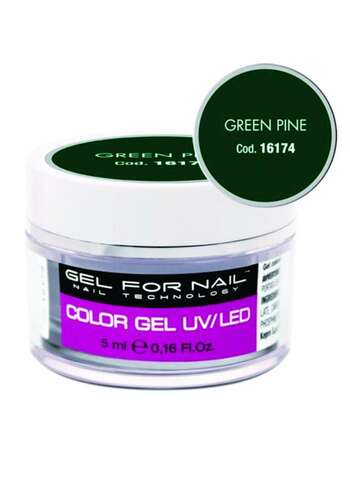 Цветные гели “Gel For Nail” “Зеленая сосна” – 15 мл