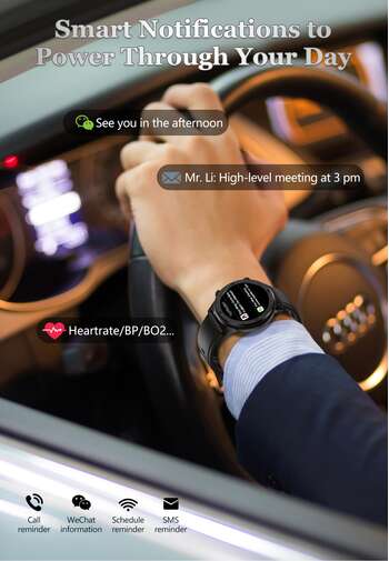 BOSS N130 Smart Watch Men Women Smartwatch Bracelet Fitness Activity Tracker Wearable Devices Waterproof  17 