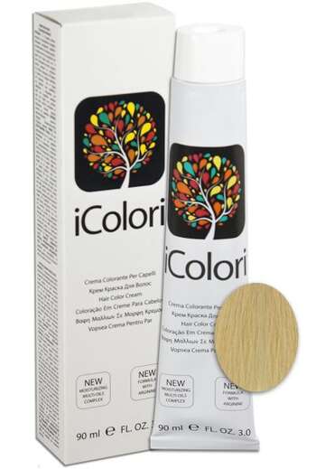 İcolori professional saç boyası "Parlaq platin sarışın" - № 10 90 ml