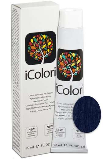 İcolori professional saç boyası “Qaralı - göy ” - № 1,10 90 ml