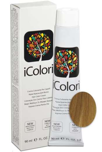 İcolori professional saç boyası “ Dolğun açıq qızılı sarışın” - № 8,33 90 ml