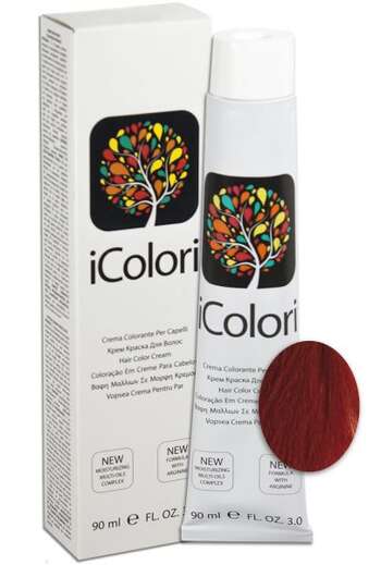 İcolori professional saç boyası “Dolğun qırmızı sarışın” - № 7,66 90 ml