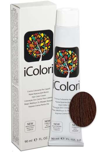 İcolori professional saç boyası “Tünd sarışın qırmızı ağac” - № 6,5 90 ml