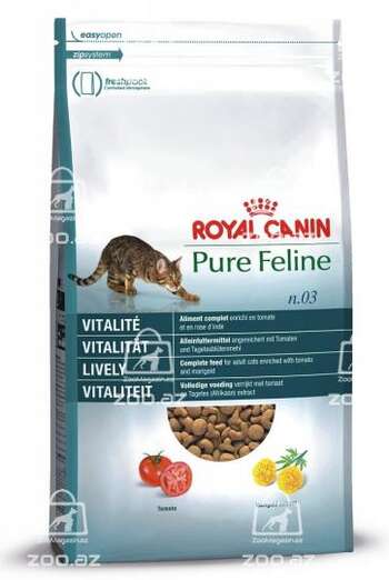 Royal Canin Pure Feline Vitality сухой корм для взрослых кошек от 1 года с помидорами и рыбой (на развес)