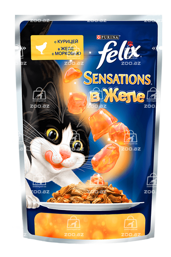 Felix Sensations с курицей и морковью в желе