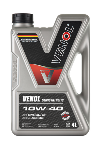 Motor Yağı - Venol Semisynthetic  10W40  4L