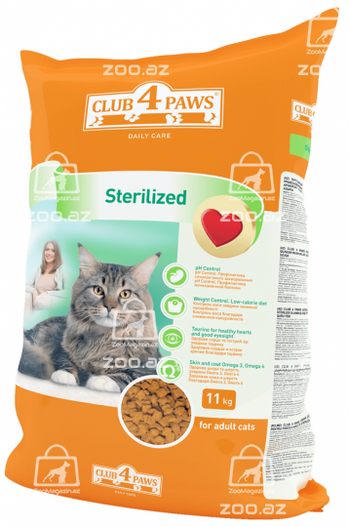 Club 4 paws сухой корм для кастрированных котов и стерилизованных кошек (на развес)