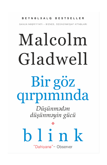 BİR GÖZ QIRPIMINDA – Malcolm Glawell