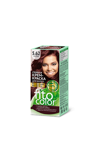 Saç üçün davamlı saç boyası " FITOCOLOR"  burqund 5.62