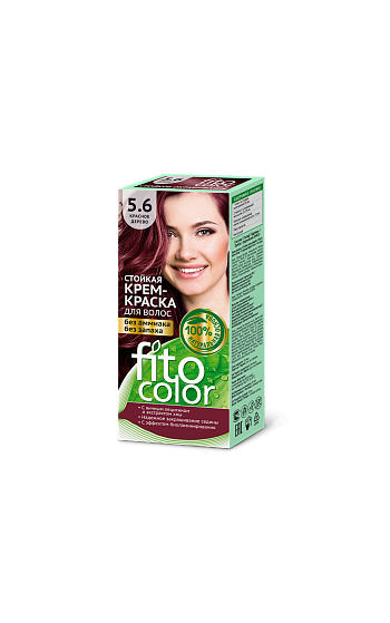 Saç üçün davamlı saç boyası " FITOCOLOR"  krasniy derevo  5.6