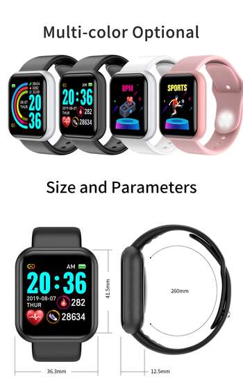 Fitpro Smart Watch Bluetooth Fitness Tracking for Android and Ios description  1 