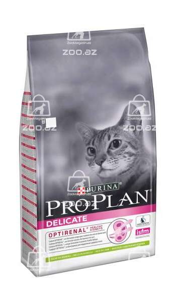 Pro Plan Delicate сухой корм для кошек с чувствительным пищеварением и особыми предпочтениями в еде с ягненком (на развес)
