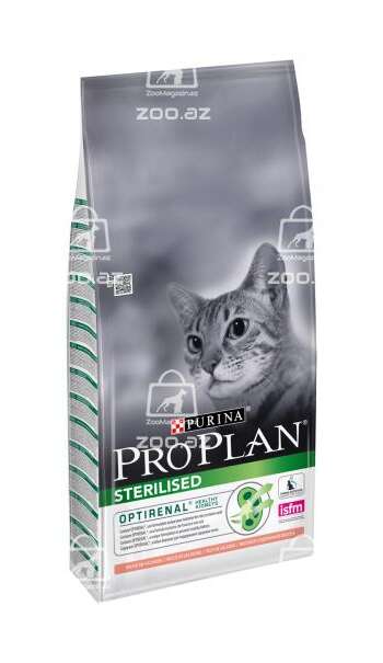Pro Plan Sterilised cухой корм для стерилизованных кошек и кастрированных котов с лососем (целый мешок 10 кг)