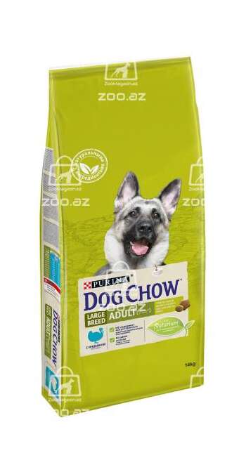 Dog Chow корм для собак крупных пород старше 2 лет с индейкой (целый мешок 14 кг)