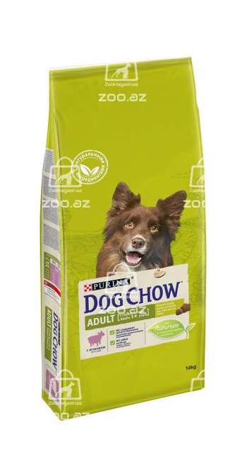 Dog Chow корм для собак старше 1 года с ягненком (целый мешок 14 кг)