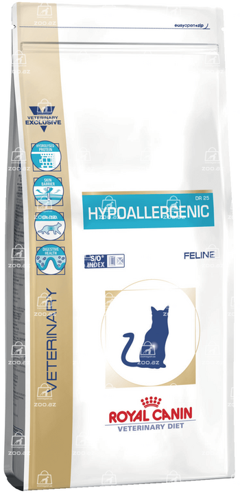 Royal Canin Hypoallergenic DR25 диетический сухой корм для кошек при пищевой аллергии