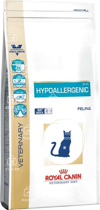 Royal Canin Hypoallergenic DR25 диетический сухой корм для кошек при пищевой аллергии (целый мешок 4,5 кг)