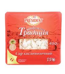 President 450gr Kesmik 15% Tv.Tradiciya Pl/Q