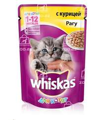 Whiskas для котят рагу с курицей