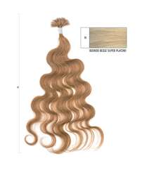 Kay Extension dalğalı keratinli saçlar sarı rəng 100% təbii