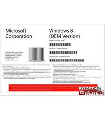Microsoft Windows 8 Standard 64 bit OE, Русская версия (WN7-00420)