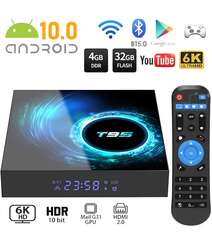 T95 Android 10.0 Tv Box 6K + Pult