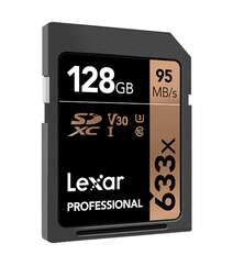 Lexar Professional 128 GB 95 mb/s 633x SD kart