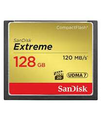 Sandisk Extreme 128 GB CF yaddaş kartı